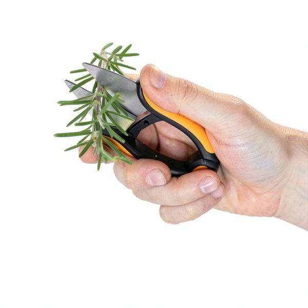 Fiskars Herb Shears Stainless Steel Bypass 5in Black-8