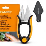 Fiskars Herb Shears Stainless Steel Bypass 5in Black-0