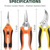 Garden Shears EWPJDK Stainless Bypass Pruner-4