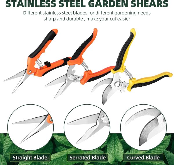 Garden Shears EWPJDK Stainless Bypass Pruner-1