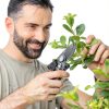Decerk Pruning Shears Black Orange Titanium Blade-7