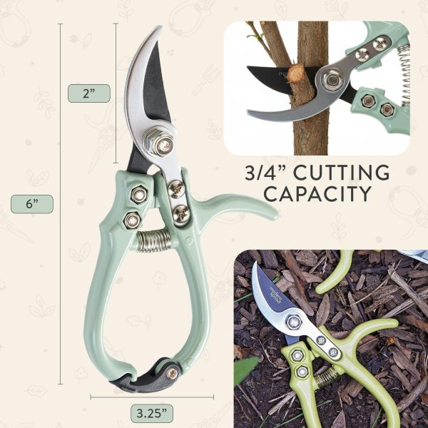 Modern Sprout Garden Pruners Chartreuse-7