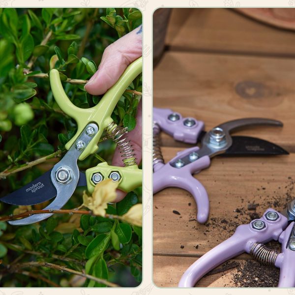 Modern Sprout Garden Pruners Chartreuse-6