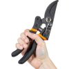 Decerk Pruning Shears Black Orange Titanium Blade-1