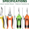 EWPJDK Gardening Scissors Stainless Steel-1