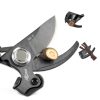 Decerk Pruning Shears Black Orange Titanium Blade-5