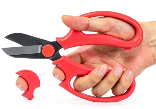 Housolution Gardening Scissors Alloy Steel Anvil-3