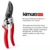 Kimura Bypass Pruning Shears Red Aluminum-5