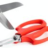 Housolution Gardening Scissors Alloy Steel Anvil-5