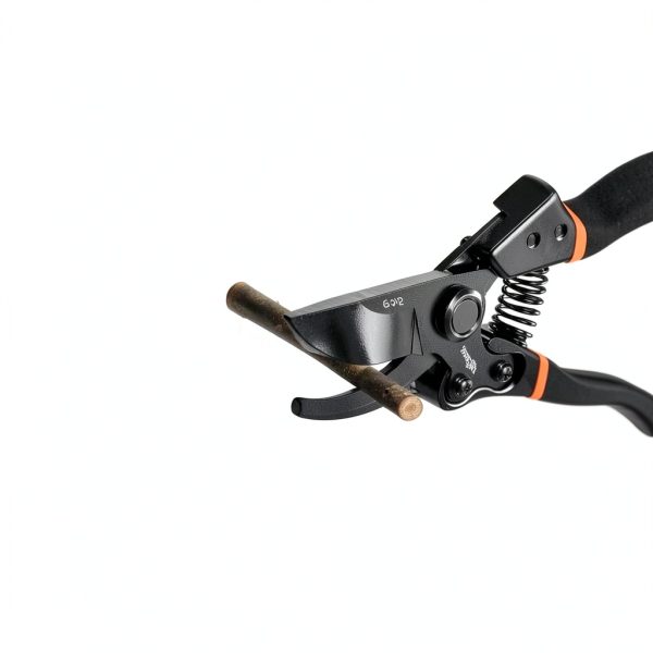 Decerk Pruning Shears Black Orange Titanium Blade-6