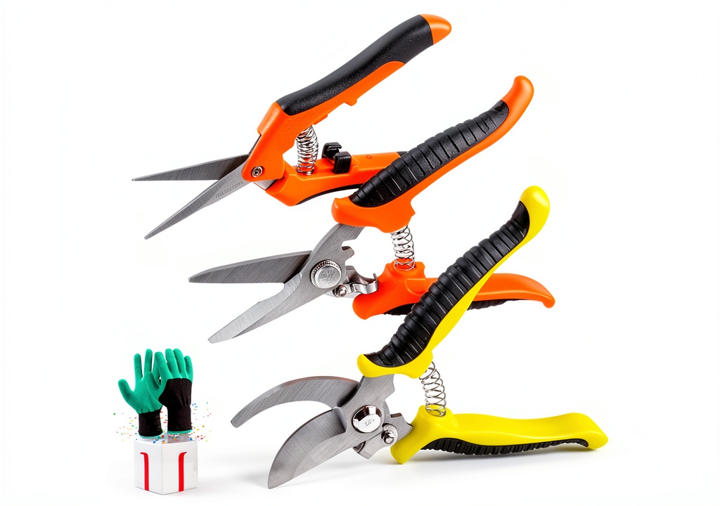 Gardener using Wevove pruning shears on a balcony garden