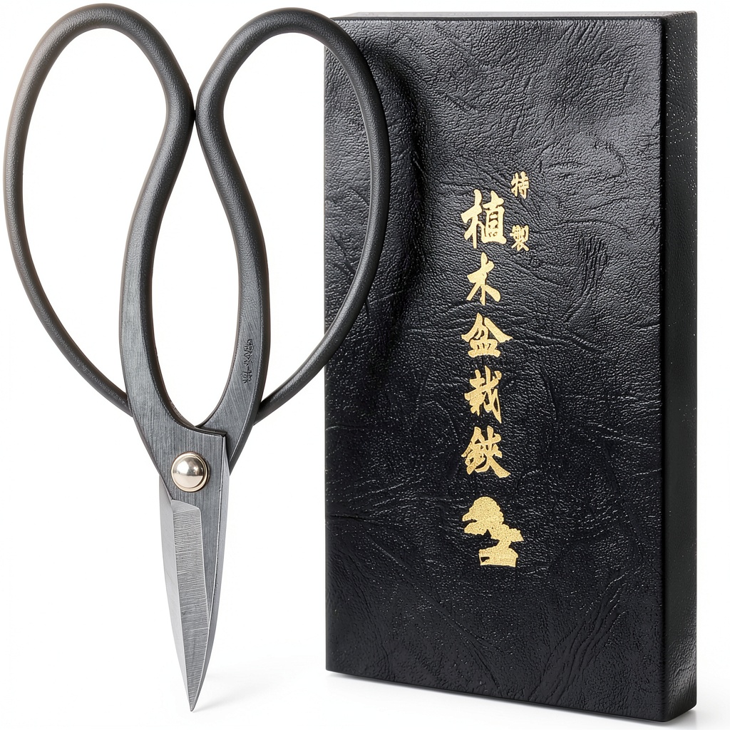 Wazakura bonsai scissors being used on a bonsai tree