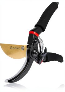 Titanium Bypass Pruning Shears gonicc Garden Tool-0