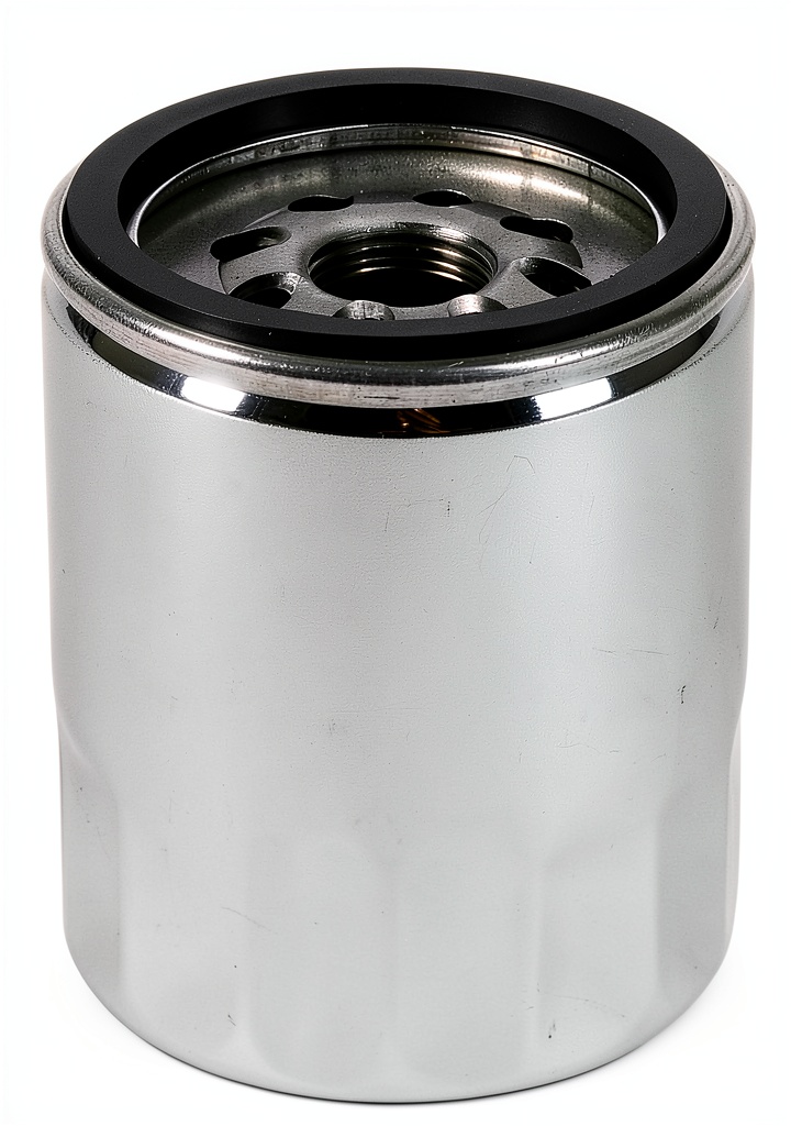 Moroso Chrome Performance Oil Filter installed in a car engine