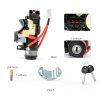 KUTTOLE Ignition Lock Cylinder Steel Housing Black-6