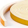 Strong Adhesive Weather Stripping Trisiki 1/2in x 1/4in x 13ft White-4