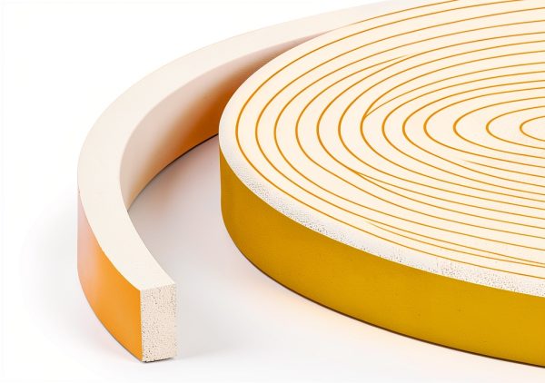 Strong Adhesive Weather Stripping Trisiki 1/2in x 1/4in x 13ft White-4
