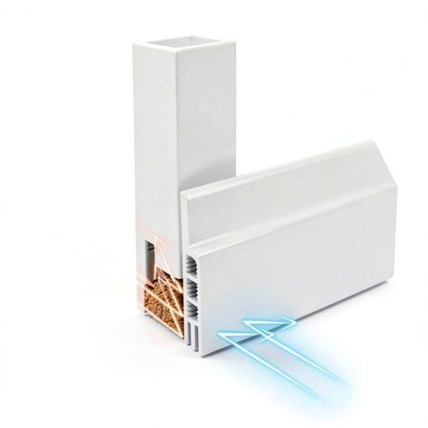 Door Draft Stopper Holikme 2 Pack White Silicone 37 Inch-1