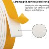 White Door Window Weather Stripping ToLanbbt High Density Foam Tape-3