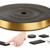 MIKONIYA Weather Stripping Door Seal Dense CR Foam Black 1/2x1/4x13ft-6