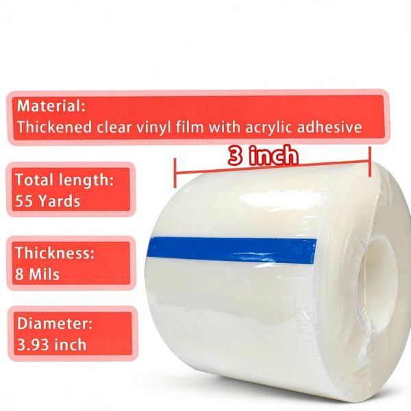 Birllaid Window Weather Sealing Tape 3" x 55yd Clear Heavy‑Duty-1