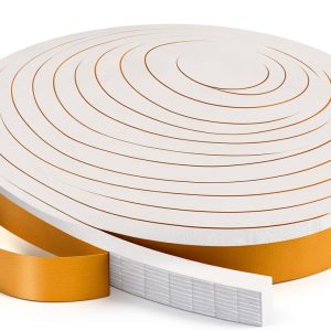 Strong Adhesive Weather Stripping Trisiki 1/2in x 1/4in x 13ft White-0