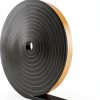 MIKONIYA Weather Stripping Door Seal Dense CR Foam Black 1/2x1/4x13ft-1