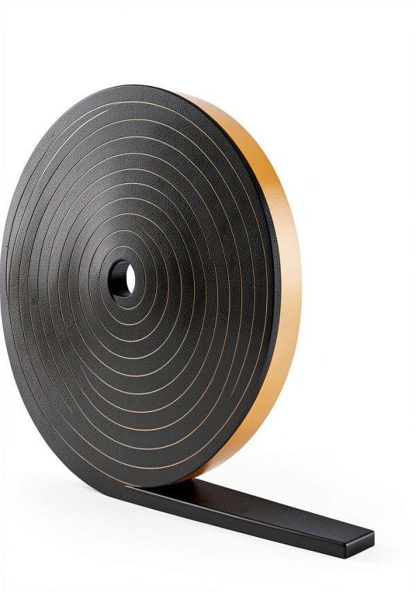 MIKONIYA Weather Stripping Door Seal Dense CR Foam Black 1/2x1/4x13ft-1