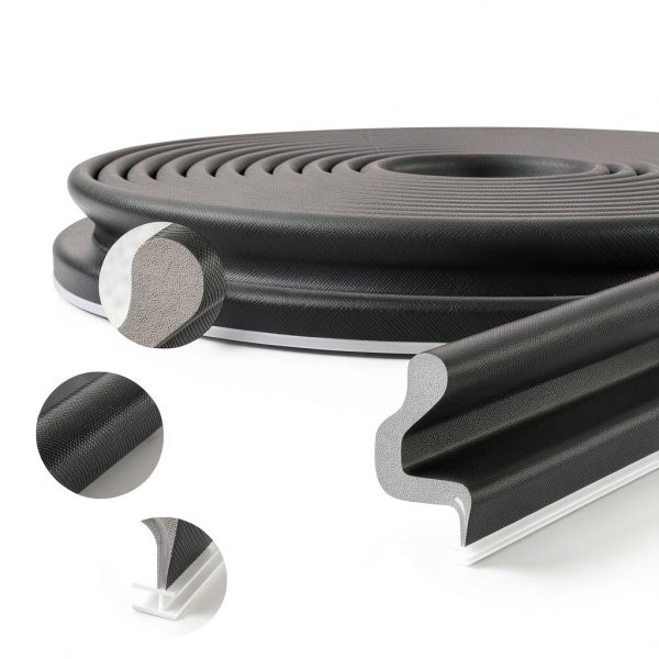 Kerf Weather Stripping Door Seal Bantie 40FT PVC Strip with 4 Gaskets-2