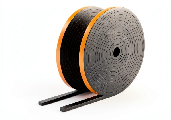 Weather Stripping Seal Strip Trisiki Black 1/2in x 1/4in x 26ft Foam-4