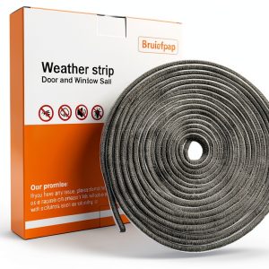 Weather Stripping Bruiefpap Door & Window Seal 39.4FT Gray-0