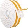 White Door Window Weather Stripping ToLanbbt High Density Foam Tape-0