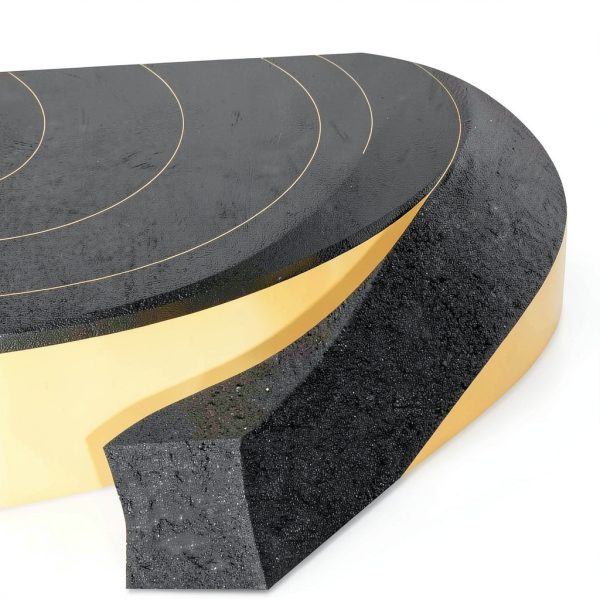 Weather Stripping Seal Strip Trisiki Black 1/2in x 1/4in x 26ft Foam-1
