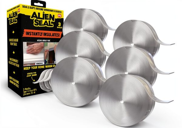 Alien Draft Seal Silicone Strip - Anti-Draft Tape for Doors & Windows-0
