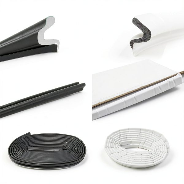 Kerf Weather Stripping Door Seal Bantie 40FT PVC Strip with 4 Gaskets-4