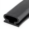 Rubber Weather Stripping 50ft D‑Shape Door Seal by Fingwerk Black-3