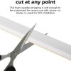White Door Window Weather Stripping ToLanbbt High Density Foam Tape-2