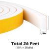 White Door Window Weather Stripping ToLanbbt High Density Foam Tape-1